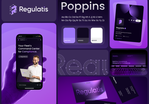 Branding Package Example: Regulatis – AI-Powered Compliance Dashboard & Bran
