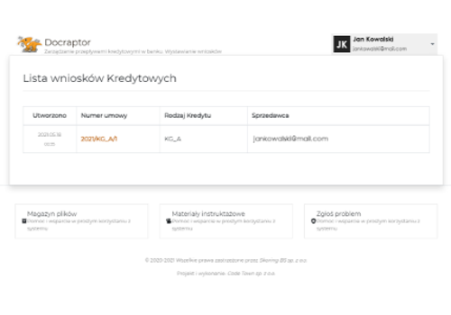 Web Development Package Example: Loan management app for cooperative banks