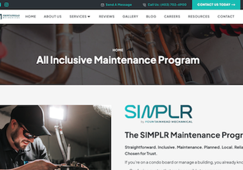 Branding Package Example: Fountainhead Mechanical New Program