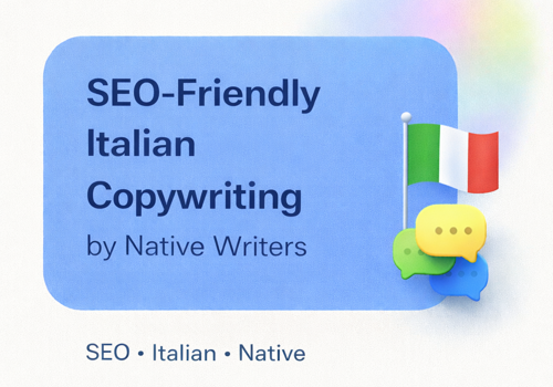 Content Writing Services Package Example: SEO-Friendly Italian Copywriting by Native Writers