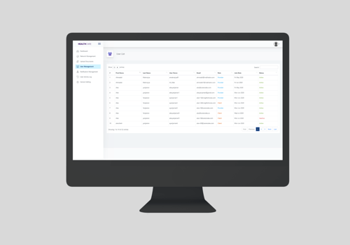 Web Development Package Example: Healthcare Management Portal