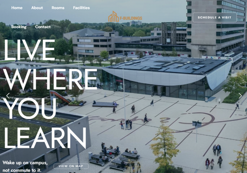 Web Development Package Example: Website - F Building Rotterdam
