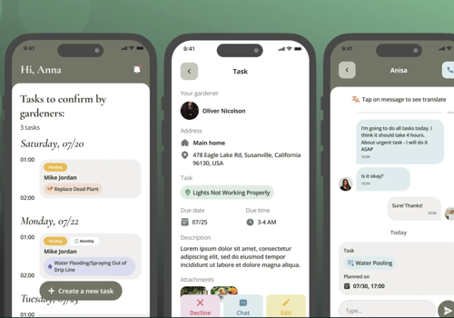 Mobile App Development Package Example: Create an app where homeowners could schedule task