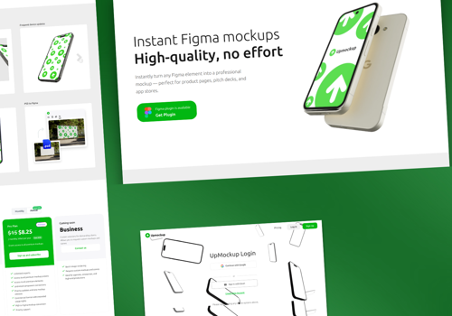 Web Design Package Example: Upmockup Web Design