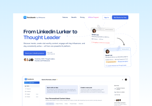 UX/UI Design Package Example: UX Design for Personal Branding SaaS