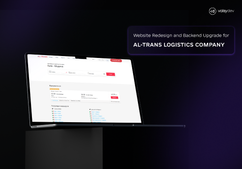 Web Design Package Example: AL-TRANS Logistics Company