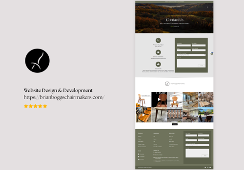 Digital Strategy Package Example: Brian Boggs Chairmakers