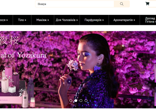 E-Commerce Development Package Example: E-commerce website for a cosmetics and perfumery r