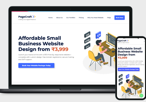 UX/UI Design Package Example: Landing Page Design and Develop