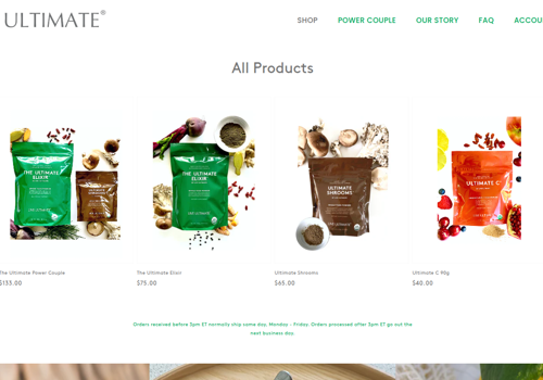 E-Commerce Development Package Example: Shopify Store for Life Care Products