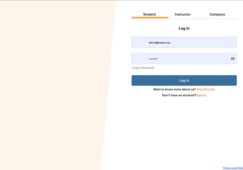 Web Development Package Example: LMS