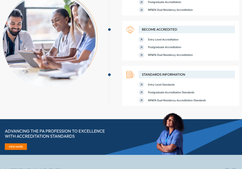 Web Design Package Example: ARC PA