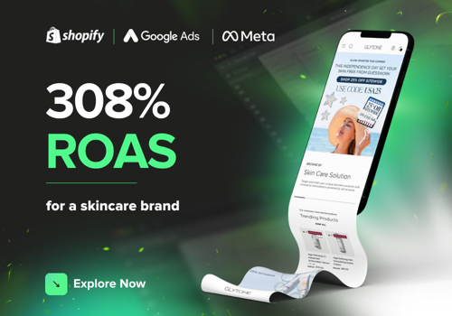 Ecommerce Marketing Package Example: 308% ROAS for a Skincare Brand | Google Ads