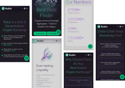 Blockchain Package Example: Rubic - Decentralized Crypto Exchange