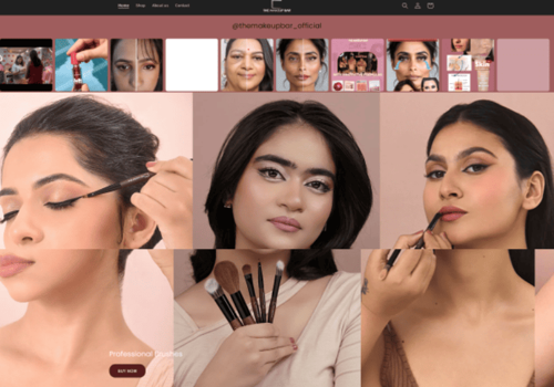 Web Design Package Example: The MakeBar Shopify eCommerce Site