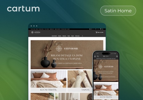 E-Commerce Development Package Example: Satin Home: Online Store for Home Goods