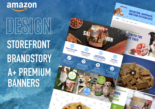 Branding Package Example: Amazon Store Pages & A+ Premium Banners Design