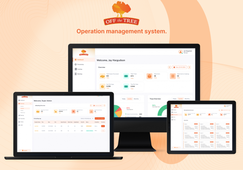 UX/UI Design Package Example: Fruit Processing operation Management System