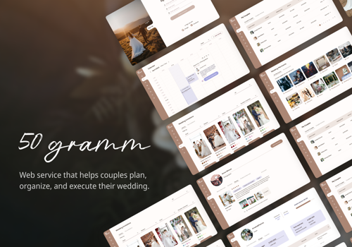 Product Design Package Example: UI UX Design for Wedding Planning Platform