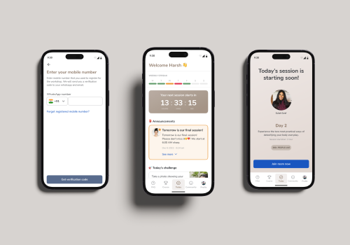 UX/UI Design Package Example: Satvic Movement – Online Health Platform MVP