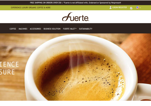 Web Design Package Example: Website Development for Fuerte Cafe