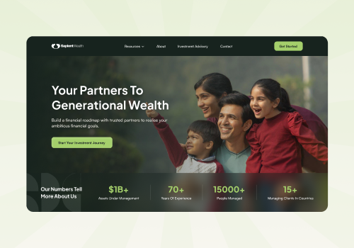 Web Design Package Example: Website Redesign for Financial Advisory Firm