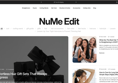E-Commerce Development Package Example: Custom Shopify Development for Nume Hair