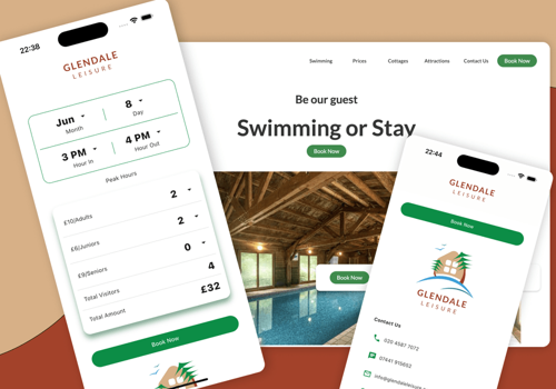 Web Development Package Example: Glendale Booking Site