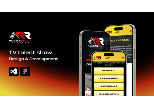 Web Development Package Example: Road to Race Academy — TV Talent Show Website