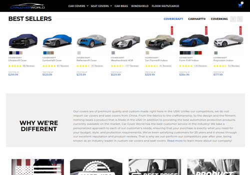 Web Design Package Example: Magento 2 Website Development with Custom Vehicle