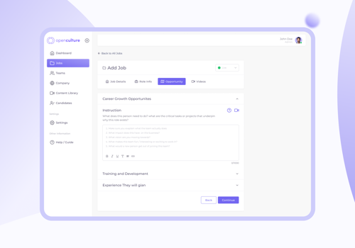 Web Development Package Example: Recruitment marketing SaaS platform