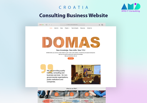 Web Design Package Example: Consulting Business Website