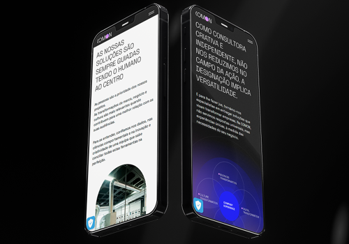 Web Development Package Example: COMON - Creative & Advertising Agency