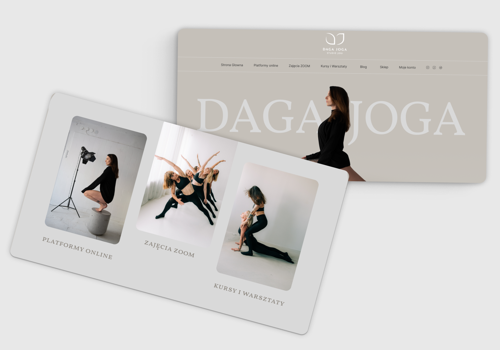 Advertising Package Example: Daga Joga - Web Application