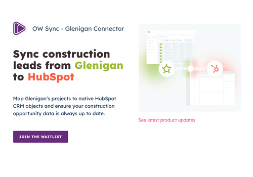 ERP Consulting and SI Package Example: OW Sync - ERP Sync Platform for HubSpot
