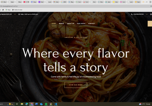 Web Development Package Example: Grilli Restaurant
