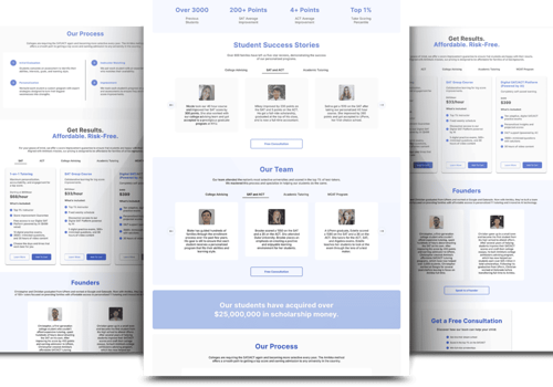 Web Design Package Example: Web App for Amikka Learning