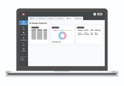 Web Development Package Example: WeTicket - Web application, Point Of Sales