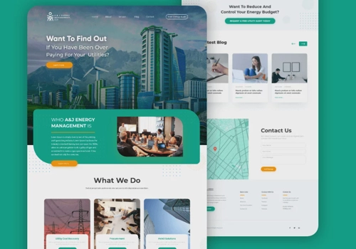 E-Commerce Development Package Example: A & J Energy Management, LLC