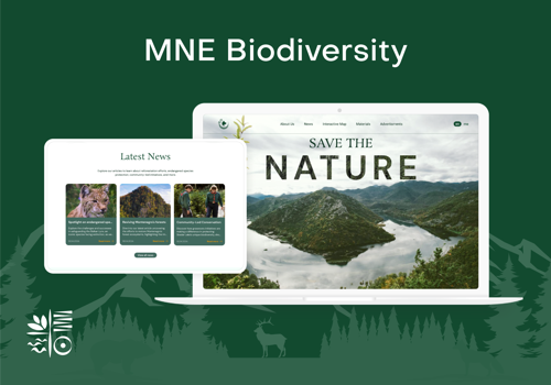 UX/UI Design Package Example: Biodiversity Montenegro