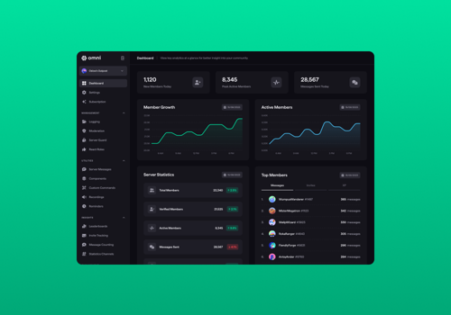 UX/UI Design Package Example: Omni – a SaaS solution for the Discord app