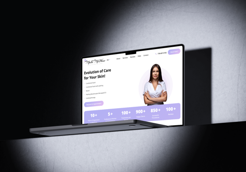 Web Design Package Example: MAKE ME WOW - Beauty Centre