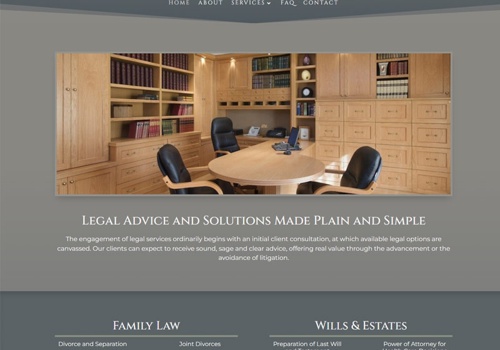 Pay Per Click Package Example: Cafengiu Law Website and SEO