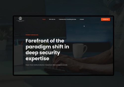 Web Design Package Example: We did a microsite for Firelake Cybersecurity