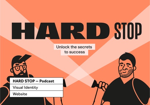 Web Design Package Example: HARDSTOP: Subscription-based podcast