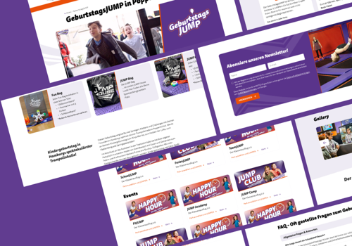 Web Design Package Example: JUMP House