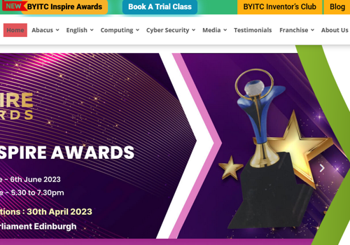 Web Development Package Example: byitc - Online kids education