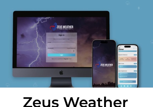 Mobile App Development Package Example: Zeus Weather Mobile and Web App