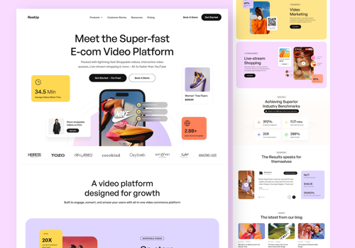 Web Design Package Example: Reelup Web Design