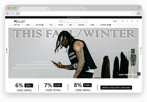 E-Commerce Development Package Example: KCLOT